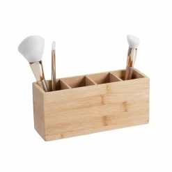 Organisateur de maquillage 4 compartiments Bambou
