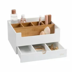 Organisateur de maquillage 1 tiroir Natureo Blanc