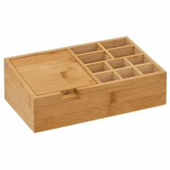 Organiseur Miroir 10 compartiments Bambou