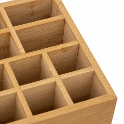 Organiseur Miroir 10 compartiments Bambou