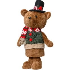 Ourson de Noël déco (H46 cm) Teddy en beau costume