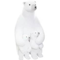 Ours polaire en famille (H95 cm) Blanc