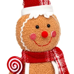 Pain d'épices debout (H49 cm) Miss Noël Marron clair