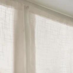 Paire de voilages effet lin (60 x 120 cm) Robin Beige