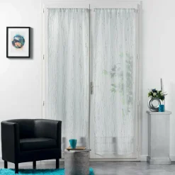Paire de voilages passe-tringle (70 x 200 cm) Filiane Blanc