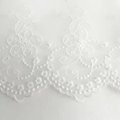 Paire de voilages passe-tringle (60 x 120 cm) Massala Blanche