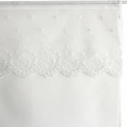 Paire de voilages passe-tringle (60 x 120 cm) Massala Blanche