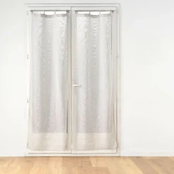 Paire de voilages tissés œillets bois (70 x 200 cm) Minalisa Beige