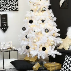 Pancarte lumineuse à piles (H40 cm) Dépôt de cadeaux Blanc chaud