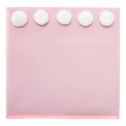 Panier de rangement enfant (29 x 29 cm) 5 Pompons Rose