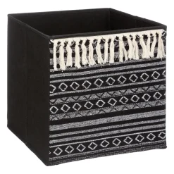 Panier de rangement Ethnique Noir