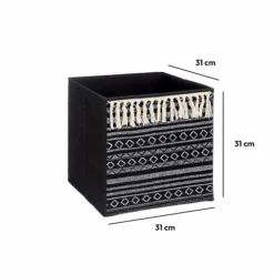 Panier de rangement Ethnique Noir