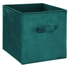 Panier de rangement Velouria Bleu canard