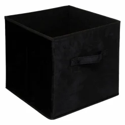 Panier de rangement velours (31 x 31 cm) Marin Noir