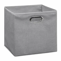 Panier de rangement (31 x 31 cm) Helena Gris clair