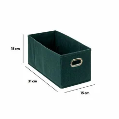 Panier de rangement (15 x 31 cm) Helena Bleu pétrole