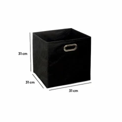 Panier de rangement (31 x 31 cm) Helena Noir