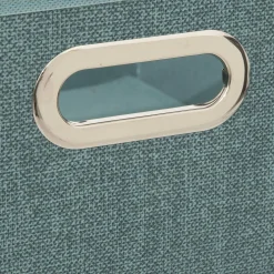 Panier de rangement ( 31 x 15 cm) Helena Bleu pétrole chiné