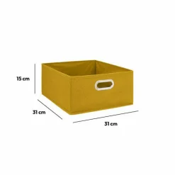 Panier de rangement ( 31 x 15 cm) Helena Jaune Moutarde