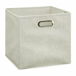 Panier de rangement (31 x 31 cm) Helena Beige clair