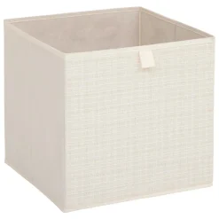Panier de rangement (31 x 31 cm) Tweed Beige