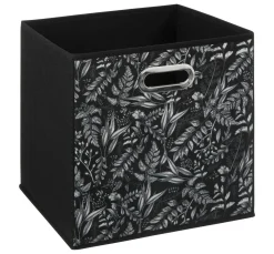 Panier de rangement (31 x 31 x 31 cm) Botanical Noir
