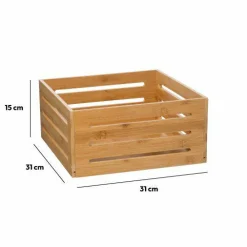 Panier de rangement (31 x 31 x H15 cm) Siao Naturel
