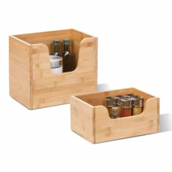 Panier en bambou empilable (31 x 21 cm) Siao Naturel