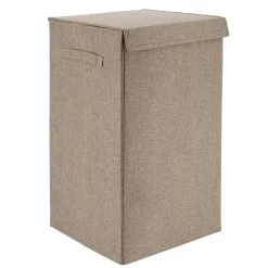 Panier à linge pliable (H60 cm) TissuFlex Taupe