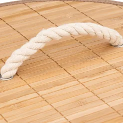 Panier à linge rond Bambou Naturel