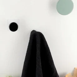 Patère adhésive (D8,5 cm) Easy Chic Kaki