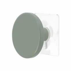 Patère adhésive (D6,5 cm) Easy Chic Kaki