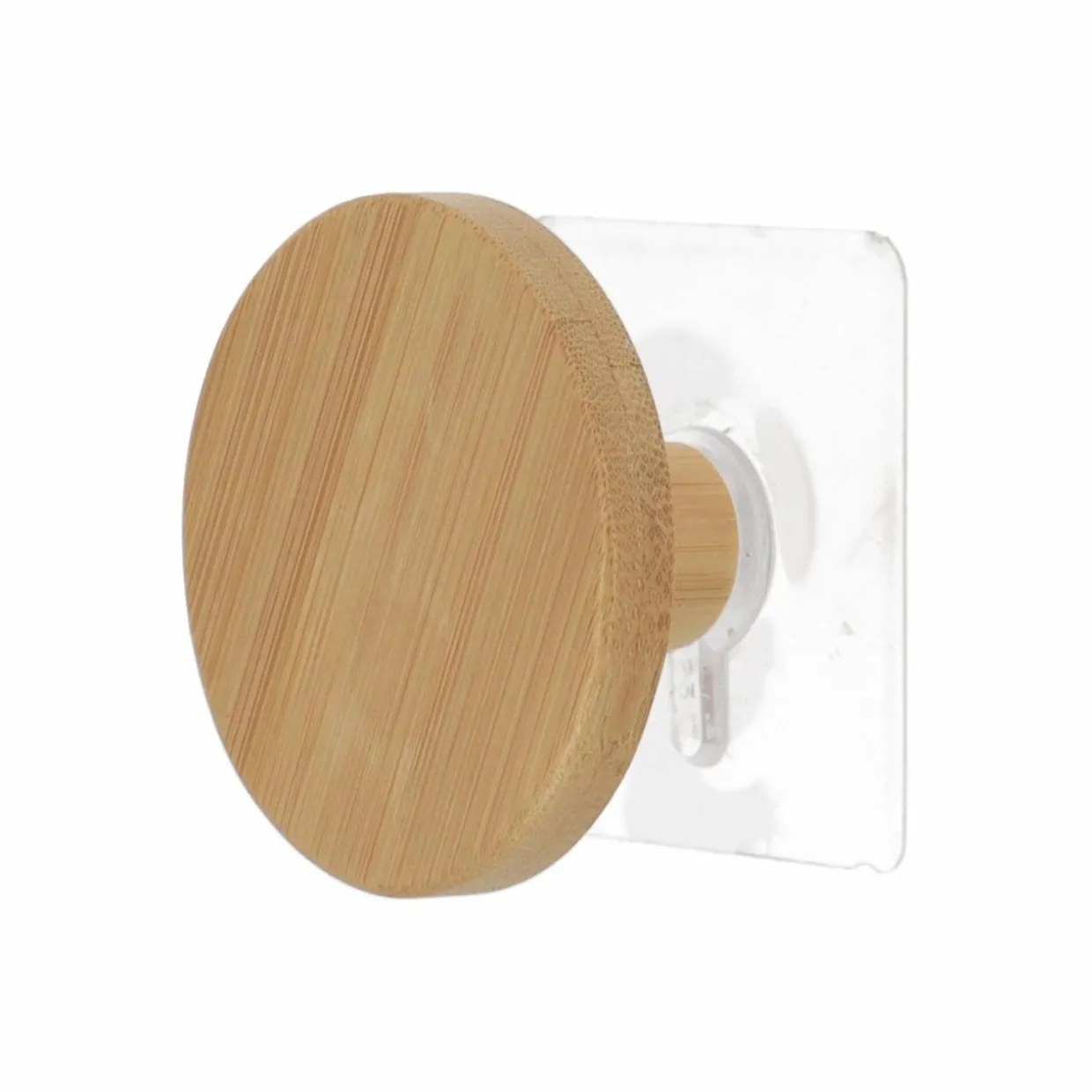 Patère adhésive (D6,5 cm) Easy Chic Naturel