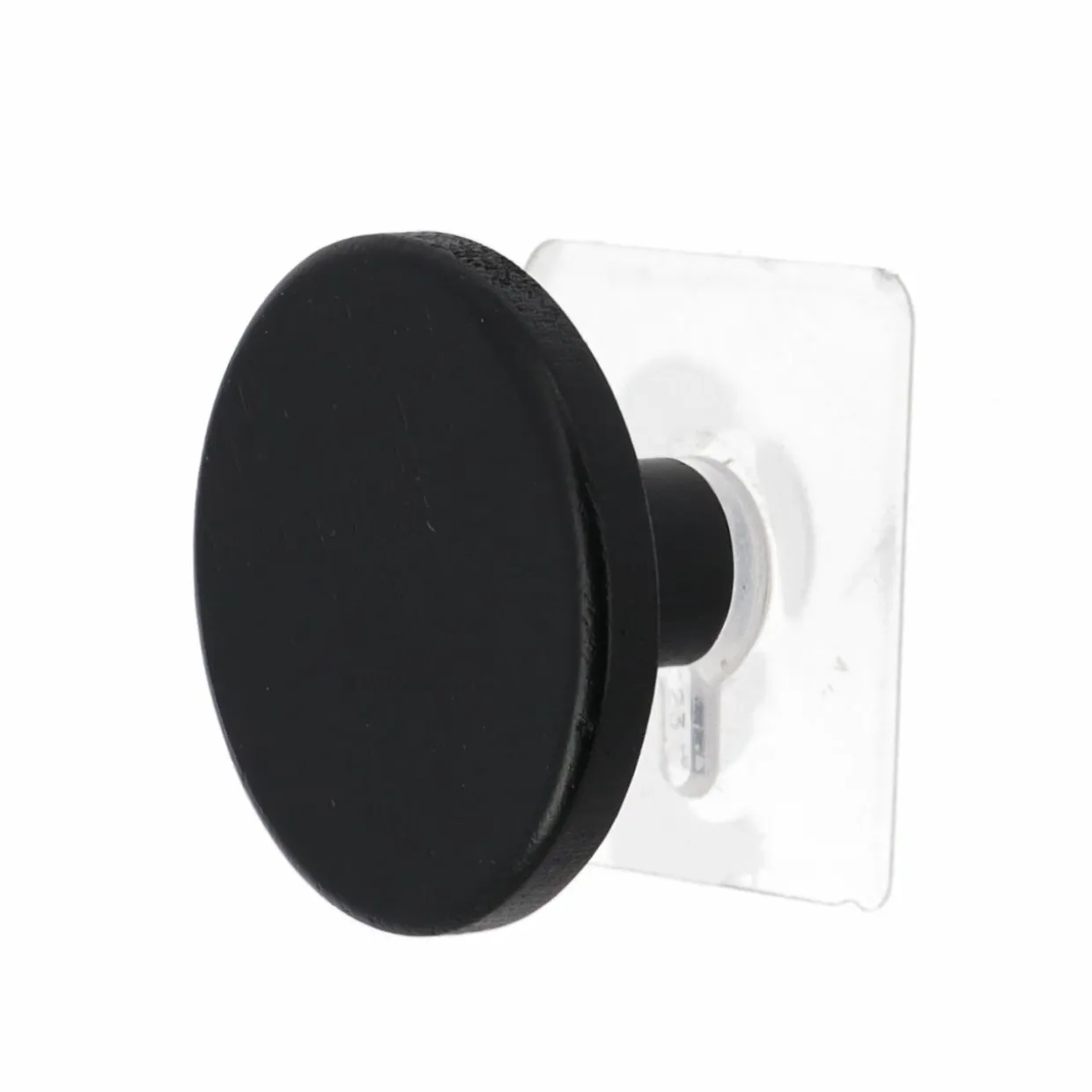 Patère adhésive (D6,5 cm) Easy Chic Noir