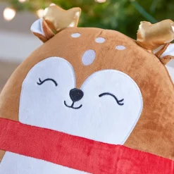 Peluche (H35 cm) Joyeux Renne de Noël