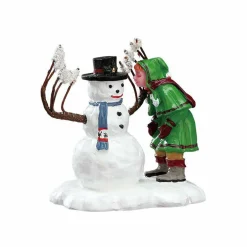 Personnage Lemax Amoureux de la neige