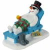 Personnage Lemax Bonhomme de neige au repos