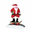 Personnage Lemax Père Noël en skate