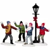 Personnages Lemax Bataille dans la neige