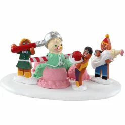 Personnages Lemax Bonhomme de neige triple boule