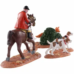 Personnages Lemax Chasse au renard