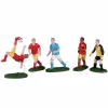 Personnages Lemax Joueurs de foot