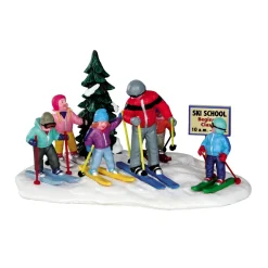 Personnages Lemax L'école de ski