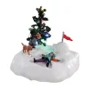 Personnages Lemax à piles Ailes d'ange dans la neige