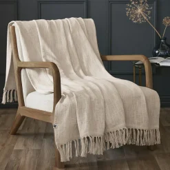 Plaid coton (130 x 160 cm) Sixtine Beige