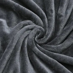 Plaid doux (230 cm) Tendresse Anthracite