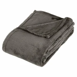 Plaid doux (150 cm) Tendresse Gris