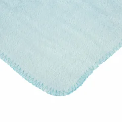 Plaid doux enfant (90 x 75 cm) et peluche Lapino Bleu