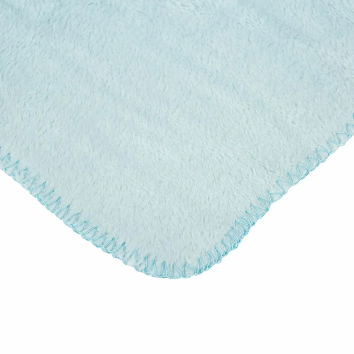 Plaid doux enfant (90 x 75 cm) et peluche Lapino Bleu