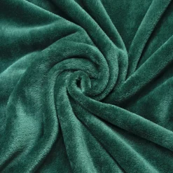 Plaid doux flanelle (130 x 180 cm) Didou Vert